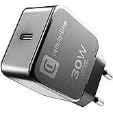 Cellularline - Caricabatterie da Rete USB-C 30W Fast Charge - Motorola, Google and other brands - Permette di caricare alla m