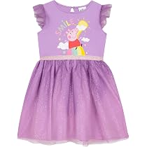 Ensemble Robe Chasuble Peppa Pig Fille - T-shirt Ballerine + Tablier Denim