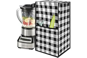 Linkidea Housse de blender anti-poussière pour la maison, la cuisine, couvercle de mélangeur isotherme avec compartiment, taille exacte compatible avec Hamilton Beach 54221