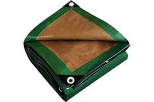 TECPLAST Bâche de Protection 3x5 m HQ250MU Verte et Marron - Haute Performance - Bâche étanche - Résistance Anti-UV