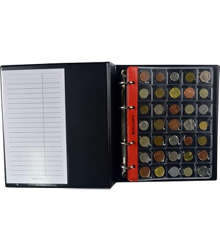 PELLER'S Album pour 200 Monnaies. Classeur S. 10 Feuilles pour chacune