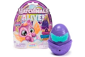 HATCHIMALS Alive - Juego Sorpresa de Arco Iris, con un Huevo autoeclosionante con Figura Sorpresa para niños a Partir de 3 años