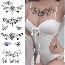 ROARHOWL tatuaggi temporanei sexy per le donne, kit di tatuaggio ...