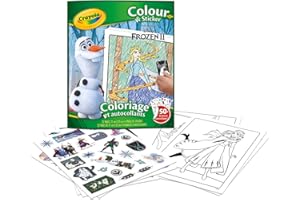 Crayola - Album da Colorare Color & Sticker Disney Frozen 2, 32 Pagine e 50+ Adesivi, 04-5864