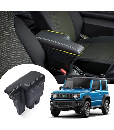 Organizzatore Bracciolo Per Suzuki Jimny JB64/JB74 2018-2024 Cambio Manuale - Con 3 Tappetini - Foto 6