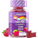 Kids Sleeping Gummies | Melatonin Alternative | Novomins | Magnesium, L Theanine, Vitamin B12, B6 and Chamomile Extract | Sle