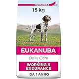 Eukanuba Daily Care Working & Endurance Alimento Secco per Cani Adulti da Lavoro e Molto Attivi, 15 kg