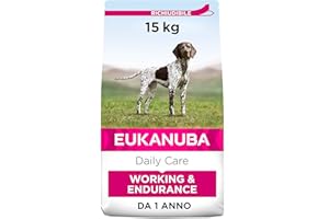 Eukanuba Daily Care Working & Endurance Alimento Secco per Cani Adulti da Lavoro e Molto Attivi, 15 kg