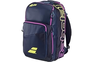 Babolat Pure Aero Rafa Tennis Backpack (Dark Navy/Yellow/Pink)