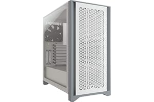 Corsair 4000D Airflow Chasis ATX Semitorre con Cristal Templado, Panel Frontal con Un Caudal de Aire Elevado y Lateral, Dos V
