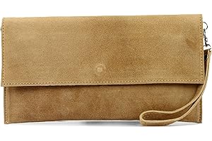 modamoda de - T151/M151 – Pochette italienne en daim/cuir métallisé