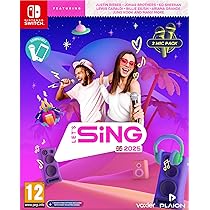 Let's Sing 2025 2 Mic Pack - UK Edition (Nintendo Switch) : Amazon
