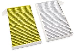 Tesvolution® 2 x filtr kabinowy do Tesla Model 3 i Model Y - zestaw konserwacyjny zamiennik do biofunkcjonalnego filtra powietrza z aktywnym filtrem pyłkowym