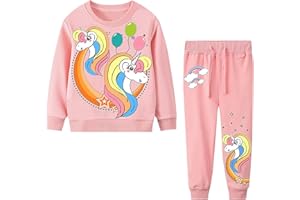 JinBei Chłopięce dziewczęta dresy dziecięce sweter zestaw odzież sportowa pulower bluza top i spodnie stroje zestawy odzieży z długim rękawem Boże Narodzenie szkoła jogging bawełniany kombinezon unisex wiek 2, 3, 4, 5, 6, 7