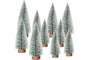 ZEILABANG KAKADI 10 Stück Mini Tannenbaum Deko Klein Weihnachtsbaum,Weihnachtsbaum Mini Künstlich,Grün Mini Tannenbaum,Mini Grün Tannenbaum,Weihnachten Desktop DIY Dekoration für Tischdeko, DIY, Schaufenster