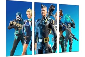 DKORARTE Fortnite, Epic Games, 2017, Tableau moderne photographique, bleu, 97 x 62 cm, réf. 27332