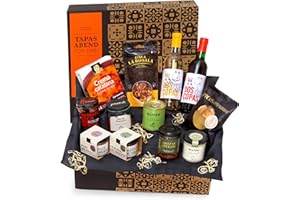 ‎JAMON.DE Präsentkorb - Ein Tapas-Abend für Zwei - gefüllter Feinkost-Geschenkkorb von jamon.de - Köstliches Geschenk für Frauen, Männer & Paare