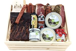 SCHWARZWALDART Schwarzwald Art Adler Lebensmittel Geschenkidee Holzkiste XXL Schwarzwald Metzgerei