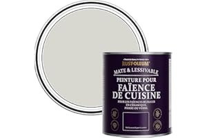 Rust-Oleum Peinture Grise Résistante à l'eau pour Faïence de Cuisine, Finition Mate - Mokka 750ml