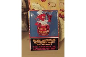 Éditions Clouet 29040 - Petite Plaque métal 15x21 cm Vache Qui rit - Marmite