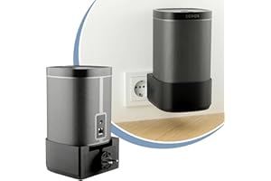 Cleverstation Halterung Steckdose - passend für Sonos One, One SL und Play:1 Lautsprecher Wandhalterung, Halterung Wand, Boxen Wandhalterung, Wandhalter Lautsprecher, Speaker Wall Mount