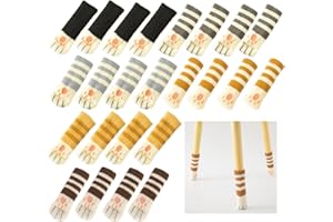 KASESSS 24 szt. dzianinowych skarpet na krzesło, wysoce elastyczne ochraniacze na nogi krzesła, antypoślizgowe skarpety na nogi krzesła, urocze ochraniacze na nogi stołu dla kota, pokrowce na nogi