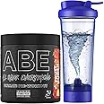 Applied Nutrition Bundle ABE Pre Workout 375g + Electric Shaker | All Black Everything Pre Workout Powder, Energy Drink, Physical Performance, Creatine, Beta Alanine, Caffeine (Fruit Punch)