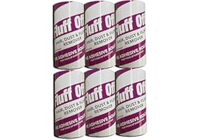 Fluff Off 6 Lint Roller Refills 90 Spiral Wound Easy Peel Sheets Per Roll