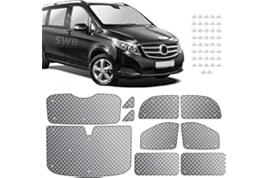 MaxAwe 10Pcs Internal Thermal Blind Set for III W447 SWB 2014-2024, Sunshade Wrap Kit, Window Front Screen Cover, Summer UV Sun Blind & Winter Insulation Cover for Campervans Motorhome