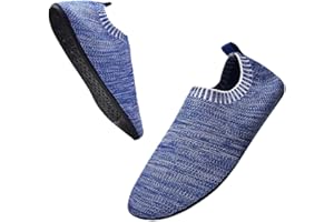 Sosenfer Pantofole da Casa Ragazzi Ragazze Scarpe Interne a Maglia Antiscivolo per Bambini Slipper Kids Unisex
