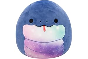 Squishmallows SQCR06582 Peluche Officielle Jazwares Herman Le Serpent, 19 cm, Doudou Super Doux