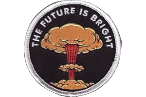 Titan One Europe - The Future is Bright Nuclear War Extinction Aufnäher Bestickt (Thermoadhäsiv)