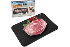 IPEB Thaw Plate Quick Defrosting Plate Aluminum Faster Defrost Board Tray For Frozen Food Meat, Black(S-23 * 16.5 * 0.2cm)