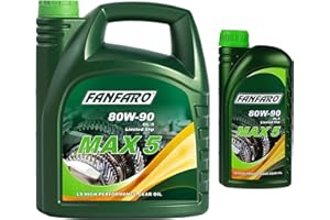 DIEDERICHS FANFARO MAX 80W-90 GL-5 LS API GL olio per ingranaggi Gear Oil, 5 litri