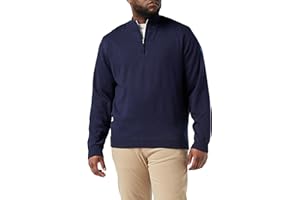 Island GREEN Men's Men's 1/4 Zip Lined Knit Jumper Sweater (Pack of 1)