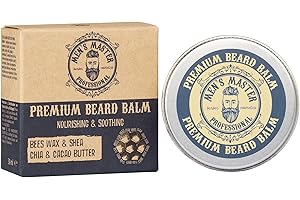 Men's Master Bálsamo Nutritivo para la Barba | Producto para el Cuidado de la Barba Masculino | Cuidado Facial para Hombre, con Hierbas de Limón | Bálsamo Nutritivo y Hidratante para Barba | 30 ML