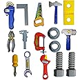 BKDT Marketing Mechanics Tool Kit Toys for Kids - Pretend Play Toy, Engineer Workshop Tool Kit for Kids, 3+ Years Old Kids Boys Girls, DIY Play Set for Kids Tool Pouch Set -14 Pcs (Tool Kit)