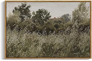 InSimSea Framed Canvas Wall Art Country Field Modern Farmhouse Decor Canvas Wall Decor for Bedroom French Country Decor Wall Prints 24x36 Inches