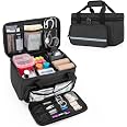 Sac De Rangement Médicaments CURMIO - Organisateur Premiers Secours - 30x21x17.5cm - Gris