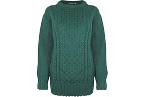 Generation Fashion New Ladies Women Aran Knit Long Sleeve Crew Neck Knitted Cable Jumper Sweater Pullover Top 8-30