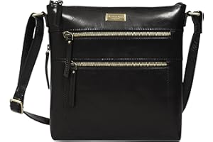 ASSOTS Crossbody Bags for Women – Real Leather Sling with Multiple Pockets and Adjustable Strap – Perfect for Daily Use and Gifting