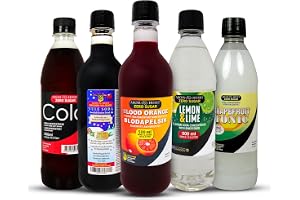 5-pack Aromhusets läskkoncentrat - Cola, Grape Tonic, Blodapelsin, Julmust och Fruktsoda