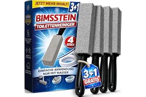Pimpsten toalettrengöring [set om 4] – WC pimpsten och urinstensborttagare | Effektiv pimpsten toalett — extra stark urinstensborttagare — mot urinsten, kalk och brunstensborttagare