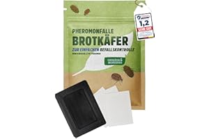 Futura-Shop Pheromone Trap for Bread Beetle Stegobium Paniceum, Adhesive Trap with Natural Attractant for Determining Infestations and Fighting, Non-Toxic and Odourless for Humans