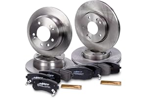 ‎ATEC GERMANY ATEC Germany Bremsenset inkl. Bremsscheiben Vorne Ø 280 mm Belüftet + Hinten Ø 262 mm Voll + Bremsbeläge Vorne & Hinten Kompatibel mit HYUNDAI i30 (FD), KIA CEE'D (ED), CEE'D SW (ED), PRO CEE'D (ED)