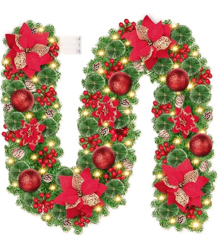 Lot De 5 Mini Couronnes De Noël - Guirlandes Clochettes Artificielles - Décoration Maison De Poupée Ou Jardin | Diam. 8,5 Cm