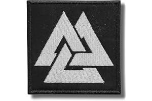 PATCH-SHOP Valknut - embroidered patch 8 x 8 cm