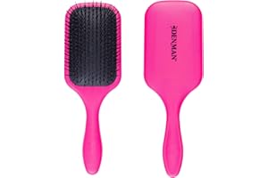 Denman Tangle Tamer Ultra (Pink) Detangling Paddle Brush For Curly Hair And Black Natural Hair - use with both Wet & Dry Hair, D90L