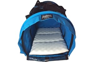 STURDI PRODUCTS SturdiBag SB3-BJ Sac de Transport pour Animal Domestique Taille XL : Hauteur Flexible pour Chat et Chien, côtés Souples avec Clips de sécurité et Sangles de Ceinture de sécurité | Geai Bleu, 50,8 x