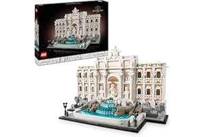 LEGO Architecture La fontaine de Trevi - Maquette de construction collector - Monument baroque avec palais Poli - Décoration maison ou bureau - Cadeau pour femme ou homme passionné(e) d'histoire 21062